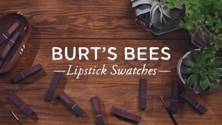 Burt's Bees: Lipstick swatches