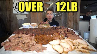 "BET YOU CAN'T EAT TWO" The $200 "Grand Canyon" BBQ Platter Challenge (The BIGGEST in Arizona) UNCUT