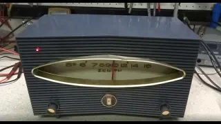 Repair of a 1957 Zenith A615G AA5 Tube radio