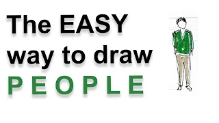 The best way to sketch people. Try this simple technique.