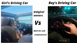 Girl's Driving Car Vs Boy's Driving Car ¡!¡ memes #viralmemes #memes