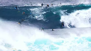 Twenty Bodyboarders and Surfers Wrangle THE BULL