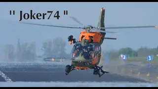 The Joker, 74, a German one. A H-145 from SAR Norvenich performing airfield landings. (27APR2022)