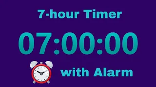 Cuenta regresiva del temporizador de 7 horas (con alarma sonora) ⏱⏱⏱⏱⏱⏱⏱