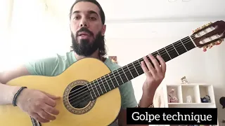 Flamenco-Golpe technique guitar lesson #golpe