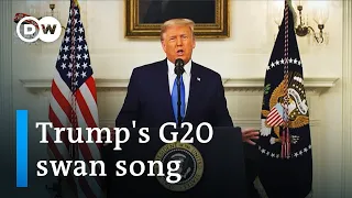Trump slams Paris Climate Accord in his last G20 appearance | G20 Riyadh