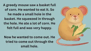 Learn English through Stories | Animal Story | Story 254 | The Greedy Mouse |