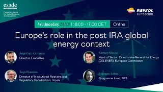 Europe's role in the post IRA global energy context