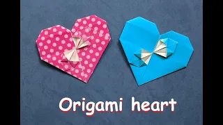 Валентинка из бумаги | Сердечко оригами | Paper origami heart | Valentine's Day craft