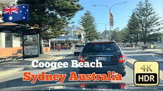 Sydney Australia [4K HDR City Suburbs  Driving Tour ] Rainbow Street Randwick To Coogee Beach