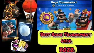 Best deck for the Rage Tournament 2022 (Top 5 decks) #clashroyale #decks
