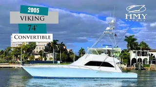 2005 Viking 74’ Convertible - For Sale with HMY Yachts