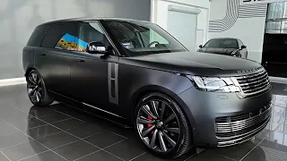 New 2024 Range rover SV (Special Vehicle) Ultra Luxurious SUV detail view interior and exterior