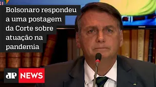 Bolsonaro diz que STF fez 'fake news e cometeu crime' em vídeo sobre ação na pandemia