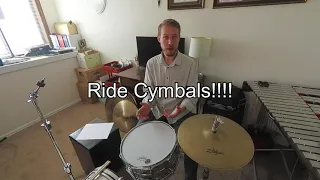 10 JAZZ RIDE CYMBALS  | Advice and Demo of 10 Different Cymbals