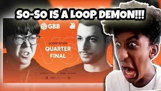 SO-SO vs BEATNESS | Grand Beatbox Battle 2019 | LOOPSTATION 1/4 Final | YOLOW Beatbox Reaction