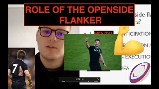 ROLE of the OPENSIDE FLANKER in RUGBY!!