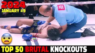 Top 50 Knockouts of January 2024 #9 (Muay Thai•MMA•Kickbox•Boxing)