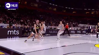 Ioannis Papapetrou with another monster baseline dunk! (Partizan Mozzart Bet - Cibona, 8.1.2023)