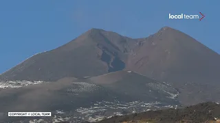 Etna, nuova morfologia : visuale sul cratere di sud-est