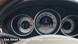 Switch from Kilometers to miles on Mercedes CLS