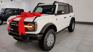 2021 Ford Bronco Badlands white Color | Exterior and Interior Walkaround