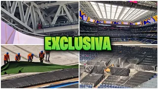 10 de abril 📅 POR FIN COMIENZAN a INSTALAR ESTE SISTEMA 💥 Obras Santiago Bernabéu 🚧