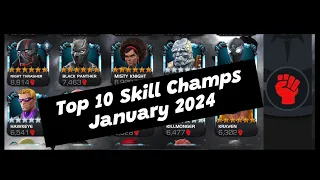 Top 10 Skill Champions in MCOC || January 2024