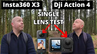 Insta360 X3 "SINGLE LENS MODE" vs Dji Osmo Action 4 | Can Insta360 X3 Compete with THE BEST?