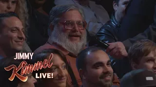 Behind the Scenes with Jimmy Kimmel & Audience (Yankees Thumbs Down Guy)