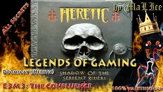 Heretic (Doomsday) 100% walkthrough - E3M3: The Confluence (all secrets)