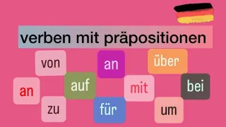 verben mit präpositionen 🌸auf,von,zu,bei,über,um,an,mit,für,🌸حروف اضافه در زبان آلمانی