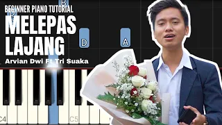 Arvian Dwi Ft Tri Suaka - Melepas Lajang (BEGINNER PIANO TUTORIAL)