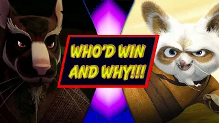 Splinter VS Shifu (Ninja Turtles VS Kung Fu Panda) - WHO'D WIN AND WHY!!!