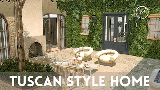 TUSCAN STYLE HOME || Sims 4 || CC SPEED BUILD