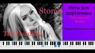 The Hardkiss - Stones ноты для фортепиано Easy piano by Karina