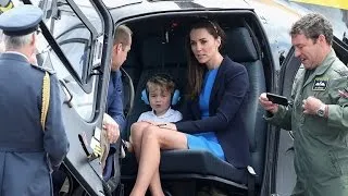 Prince George Throws a Temper Tantrum At Royal Air Show With Kate Middleton and Prince William