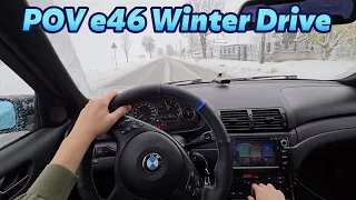 POV 2002 BMW e46 318i Winter Drive