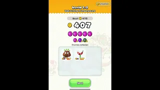 How to Unlock ⭐️-6 in Mario Run - World 1-2 400+ coins run demonstration