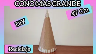 😃💞HOW TO MAKE LARGER CARDBOARD CONES 💞RECYCLING