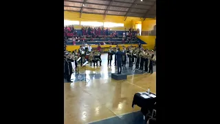 presentação da banda marcial de Tarabai em cândido de Abreu