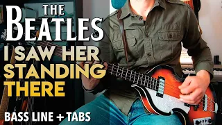 The Beatles - I Saw Her Standing There /// BASS LINE [Play Along Tabs]