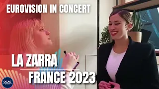 OGAE Greece interviews La Zarra 🇫🇷 || Eurovision In Concert 2023