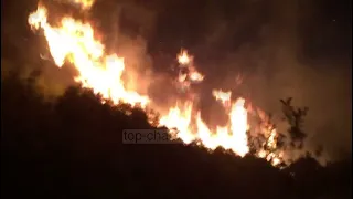 Top Channel/ Zjarret në Shqipëri, 7 vatra aktive, era përkeqësoi situatën në Dukat e Kalimash