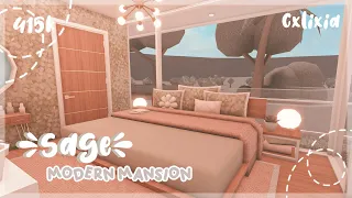 Sage 🌿 Modern Summer Hillside Mansion (Interior) | No-Large Plot | Bloxburg House Build