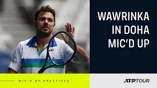 EXCLUSIVE: Stan Wawrinka Mic'd Up Practice Session