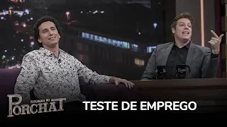 Paulo Vieira e Rafael Portugal relembram perrengue em teste de emprego