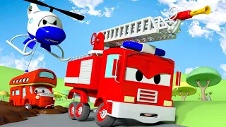 La Super Patrouille -  La boue collante - La Ville des Voitures 🚓 🚒 Dessin animé pour enfants