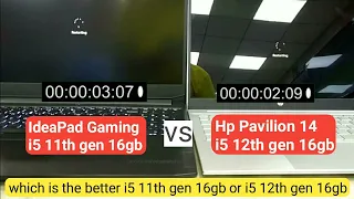 Lenovo IdeaPad gaming 3 vs Hp Pavilion 14 | intel i5 12th gen vs i5 11th gen | hp vs Lenovo