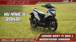 REVIEW HONDA BEAT FI GEN 1 PUNYA IJUN F || HONDA BEAT FI MODIF HARIAN